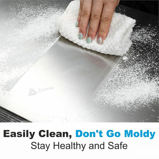 Stainless Steel Chopping Board Counter Top for Kitchen, Extra Large 41x31cm, Durable, Hygienic & BPA-Free, Heat Resistant up to 400°C, Non-Stick & Odor-Free, Ideal for Vegetables & Fruits