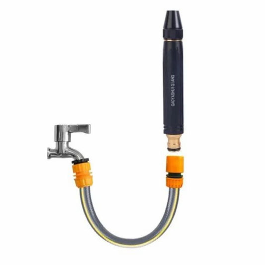 Water Spray Gun for Car Wash Bike Washing Gun for 1/2" Hose Pipe High Pressure Water Gun Nozzle Adjustable Car Washer Gun Brass Jet Water Spray Nozzle for Garden & Window, 10 x 2 Cm
