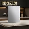 Stainless Steel Chopping Board Counter Top for Kitchen, Extra Large 41x31cm, Durable, Hygienic & BPA-Free, Heat Resistant up to 400°C, Non-Stick & Odor-Free, Ideal for Vegetables & Fruits