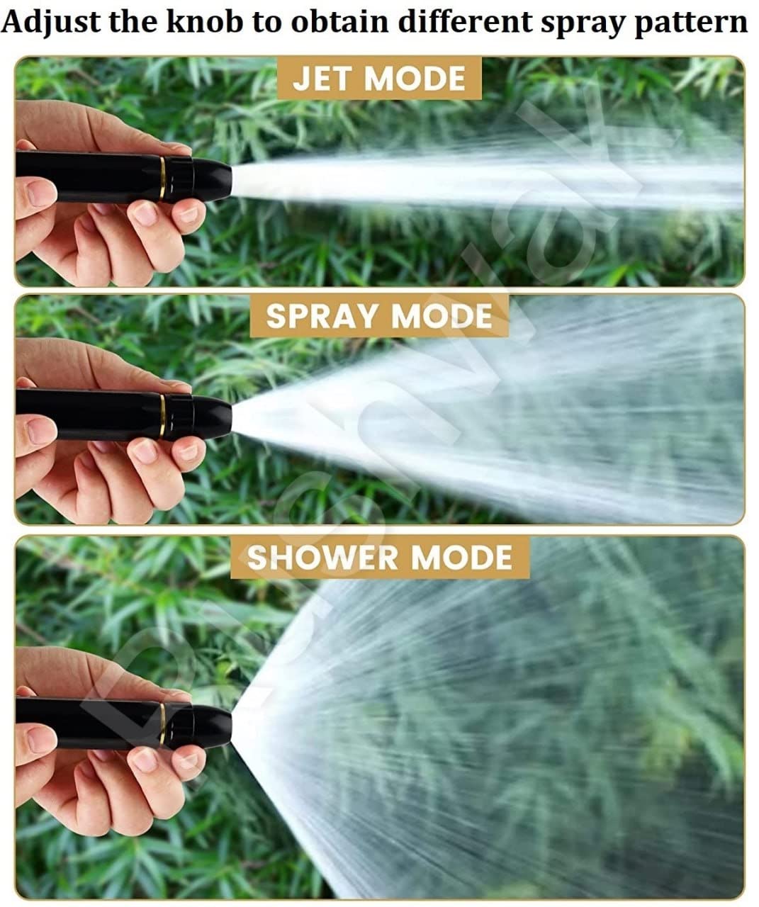 Water Spray Gun for Car Wash Bike Washing Gun for 1/2" Hose Pipe High Pressure Water Gun Nozzle Adjustable Car Washer Gun Brass Jet Water Spray Nozzle for Garden & Window, 10 x 2 Cm