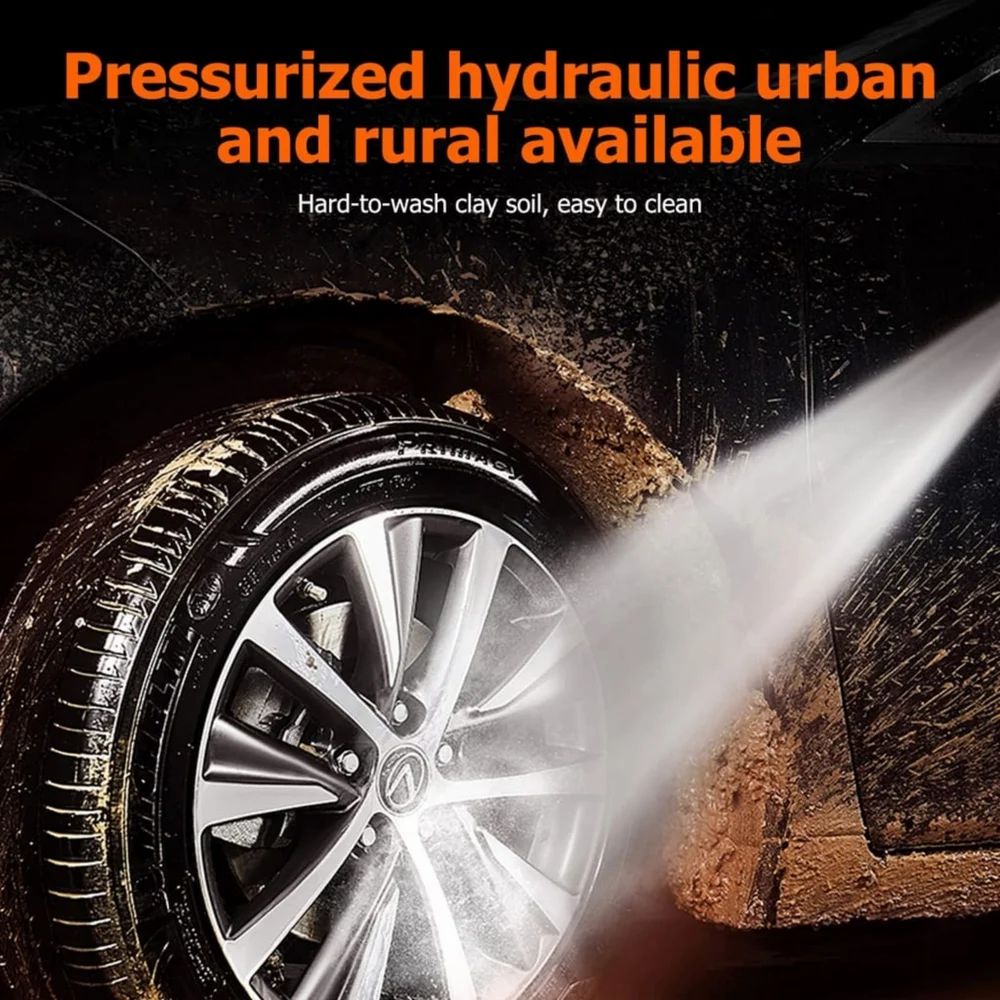 Cordless Portable Wireless Pressure Washer Gun 48V 12000mAh  (Double Battery.) High Pressure Water Gun for Car Wash and Bike Cleaning with Adjustable Nozzle and 5M Hose Pipe