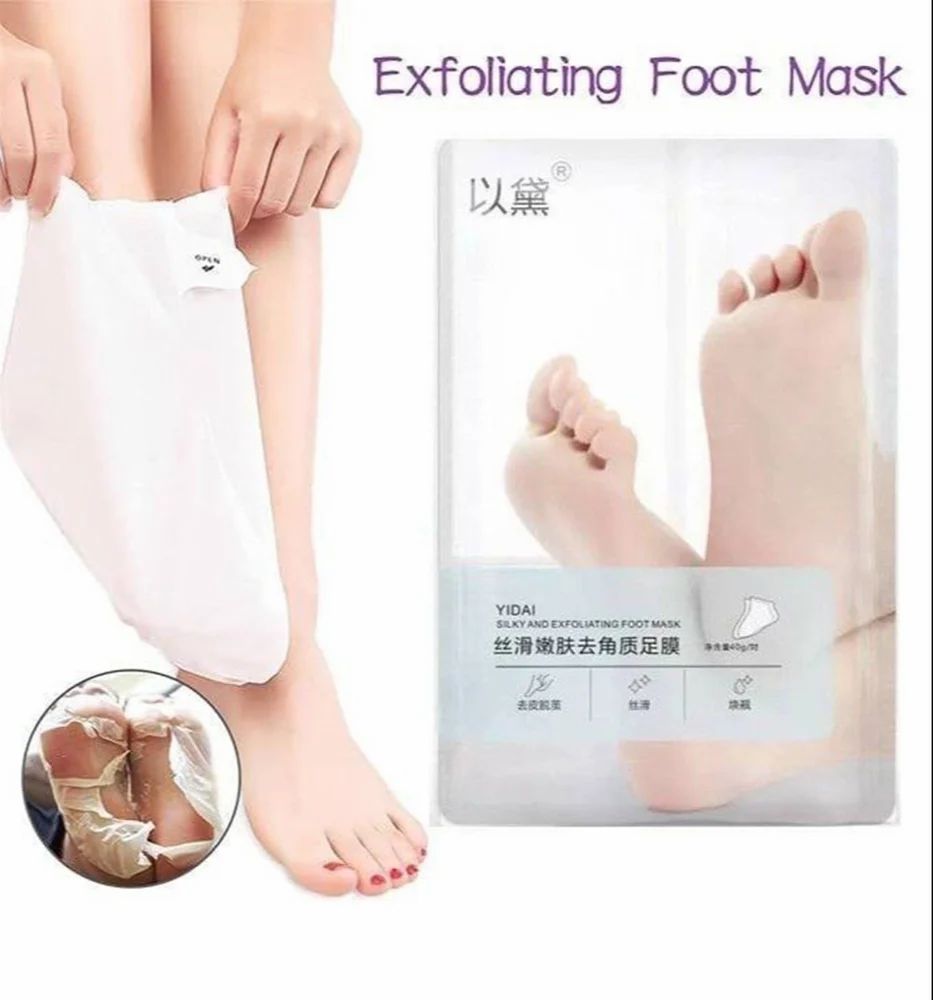 Foot Peel Mask for Women & Men | Peeling & Exfoliating Foot Mask for Dry Cracked Feet, Removes Dead Skin & Calluses, Hydrates & Smooths Cracked Heels (Chocolate, Pack of 1)