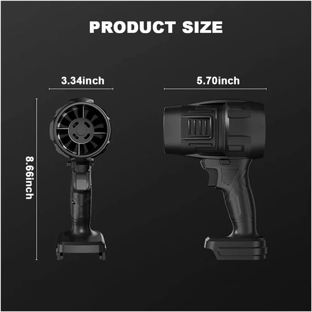 Cordless Car Dryer Air Blower Handheld High Powered | Portable Car Dryer | Turboglass Car Blower | Hair Dryer | Air Blower for Cleaning, Camping, Outdoor